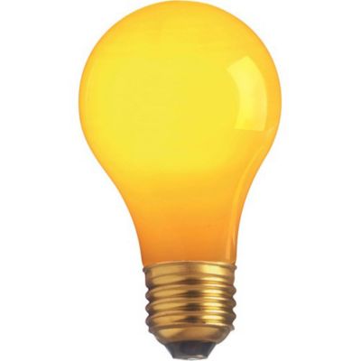 60W 120V A19 E26 Yellow Ceramic Bulb by SATCO Lighting - Starlight Lighting USA and Canada